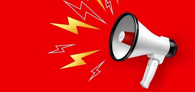 Loudspeaker With Lightings Background